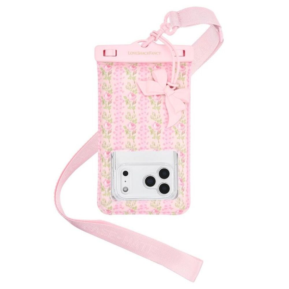 – Case-Mate Blooming Heirloom Waterproof Floating Pouch Strawberry Macaroon